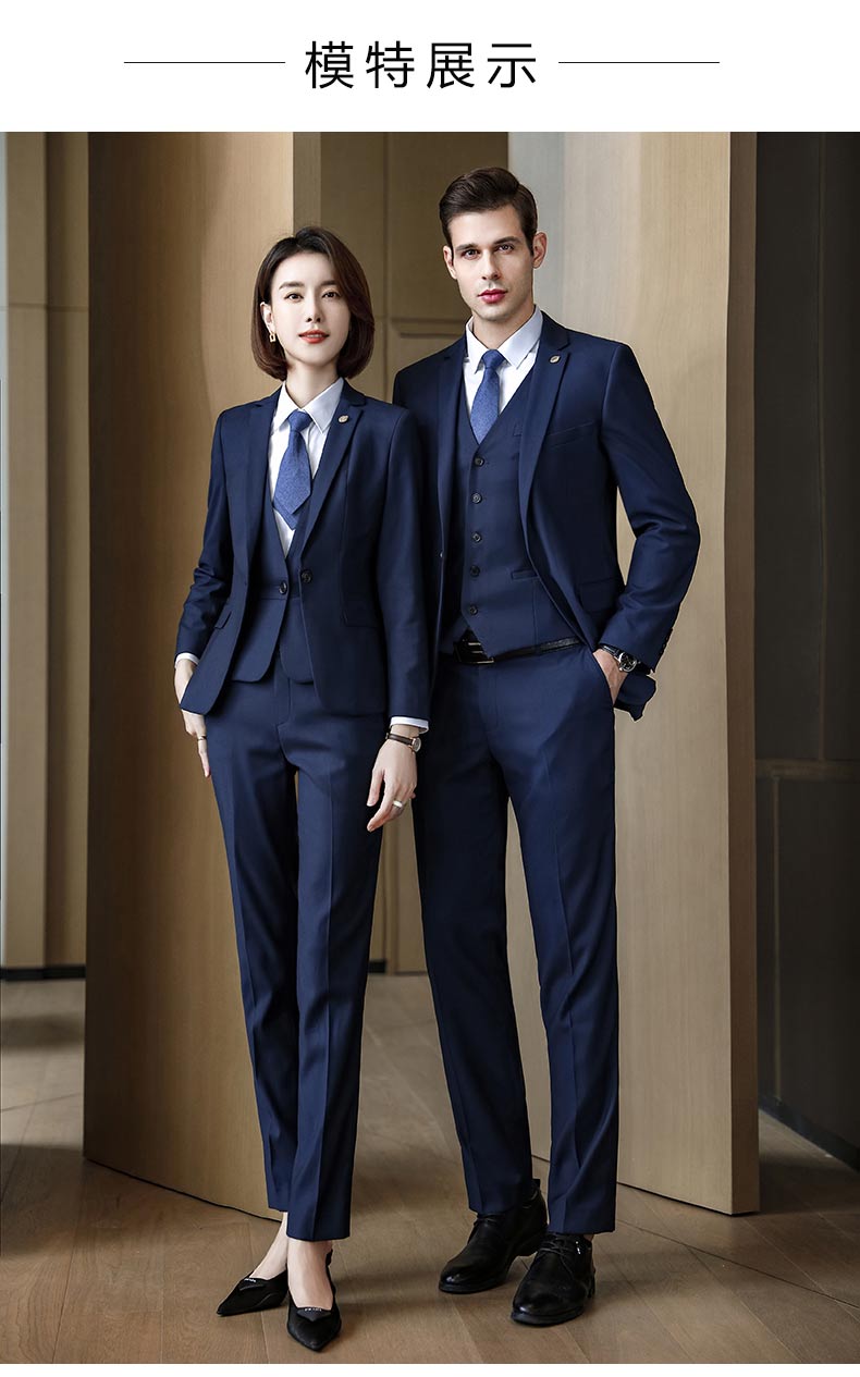 企業團體高端西服定制模特展示圖1