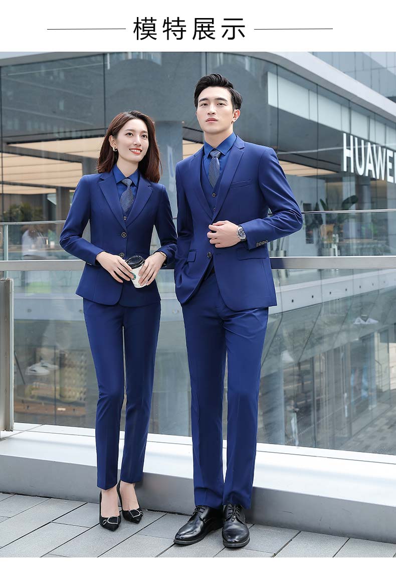 高級團體西服定制模特展示圖1
